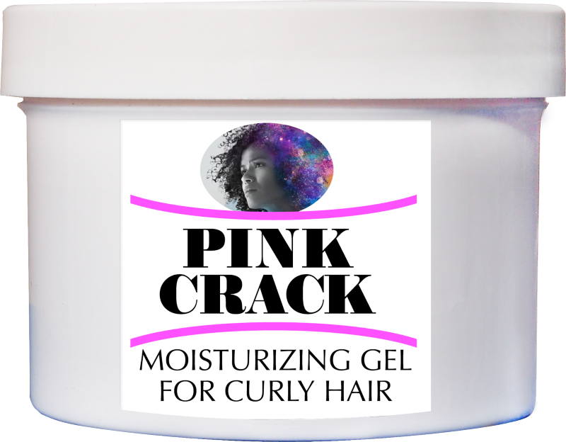 8 Oz Jar Pink Crack Gel for curly hairs