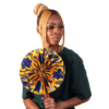 Set Of 12 African Folding Fans