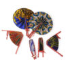 Set Of 12 African Folding Fans - Image 2