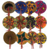 Set Of 12 African Folding Fans - Image 3