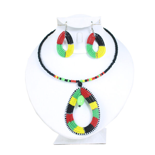 Pan African Choker & Earring Set - Image 2
