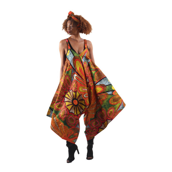 Shanti Bold Ankara Print Jumpsuit - Image 7